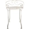 Clayre & Eef 6Y5666 Tabouret Tabouret en fer blanc antique Ø 44x67 cm style vintage