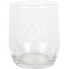 Clayre & Eef BHSGL0006 Verre à boire Smiley Transparent Ø 8x9 cm 300 ml