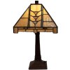 LumiLamp 5LL-5450 Lampe de table Tiffany 23x23x38 cm E14 max 40W Beige