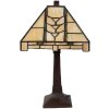 LumiLamp 5LL-5450 Lampe de table Tiffany 23x23x38 cm E14 max 40W Beige