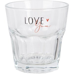 Clayre & Eef BHSGL0012 Verre Love You Ø 8x8 cm...