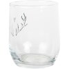 Clayre & Eef NWVGL0002 Verre à boire 300 ml motif bois de cerf cœur Ø 8x9 cm Transparent