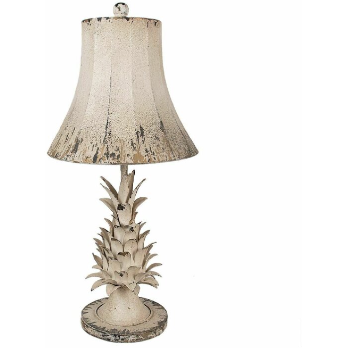 Clayre & Eef 6LMC0093 Lampe de table Beige antique Ø 30x64 cm E27 max 60W