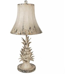 Clayre & Eef 6LMC0093 Lampe de table Beige antique...