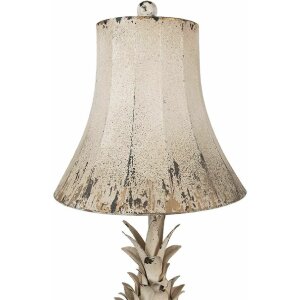 Clayre & Eef 6LMC0093 Lampe de table Beige antique...