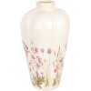 Clayre & Eef 6CE1938L Vase Beige Rose Ø 24x40 cm Céramique style campagnard