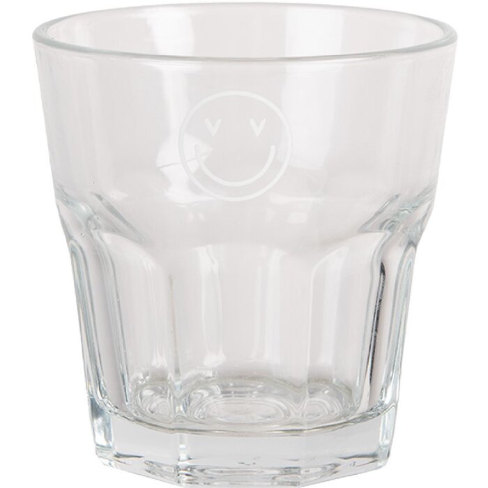 Clayre & Eef BHSGL0010 Verre à boire Transparent 200 ml Ø 8x8 cm Style campagne