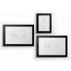 Deknudt S66KF2 Set 3 cadres photo en bois noir mat Design moderne