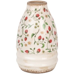 Clayre & Eef 6CE1946M Vase Beige Rouge...