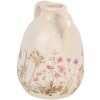 Clayre & Eef 6CE1947M Vase en céramique Beige Rose Ø 14x18 cm style rustique