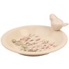 Clayre & Eef 6CE1948L Mangeoire pour oiseaux Beige Rose Ø 26x10 cm