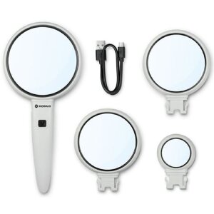 Loupe conique Trio 3,5x-5x-11x avec LED rechargeable...