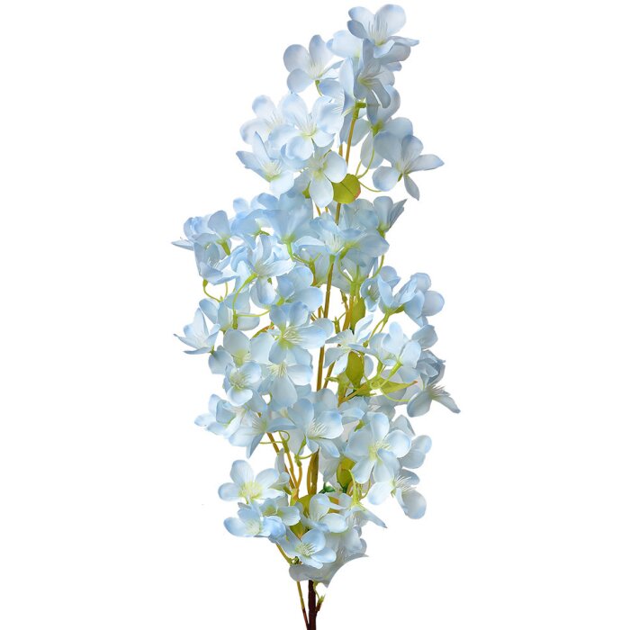 Clayre & Eef 5PL0117BL Branche décorative avec fleurs bleu 15x8x100 cm