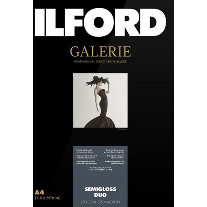 Ilford Galerie Semigloss Duo 250g A4 100 feuilles papier photo