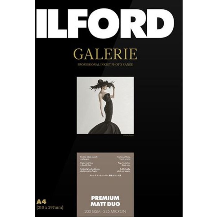 Ilford Galerie Premium Matt Duo 200g A3+ 50 feuilles papier photo