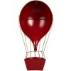 Clayre & Eef 5Y1260 Décoration Ballon à air chaud Métal Rouge Vert 31x16x63 cm