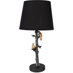 Clayre & Eef 6LMC0094 Lampe de table noire Ø...