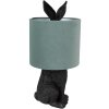 Clayre & Eef 6LMC0099ZVLGR Lampe de table Lapin Ø 20x43 cm Vert Noir