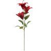 Clayre & Eef 6PL0337R Branche décorative avec fleurs rouge vert 15x10x72 cm