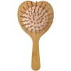 Juleeze JZHBR0001 Brosse à cheveux avec miroir en forme de cœur Bois Beige Marron 15x8x3 cm