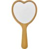 Juleeze JZHBR0001 Brosse à cheveux avec miroir en forme de cœur Bois Beige Marron 15x8x3 cm