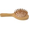 Juleeze JZHBR0001 Brosse à cheveux avec miroir en forme de cœur Bois Beige Marron 15x8x3 cm