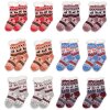 Juleeze JZSKSET0004 Jeu de chaussettes 12 paires One Size Multicolore Dessins dhiver