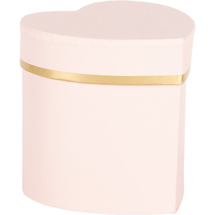 Clayre & Eef 66024P Boîte cadeau cœur rose 10x10x10 cm