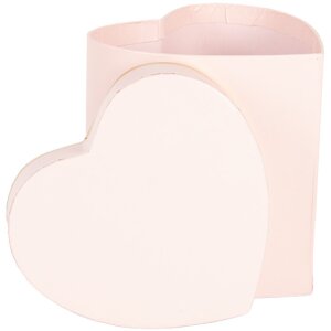 Clayre & Eef 66024P Boîte cadeau cœur rose 10x10x10 cm