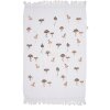 Clayre & Eef CTLFJ Serviette dinvité Blanc Marron 40x66 cm Coton style maison de campagne