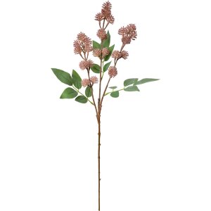 Clayre & Eef 5PL0123P Décoration Branche avec fleurs rose 16x7x68 cm