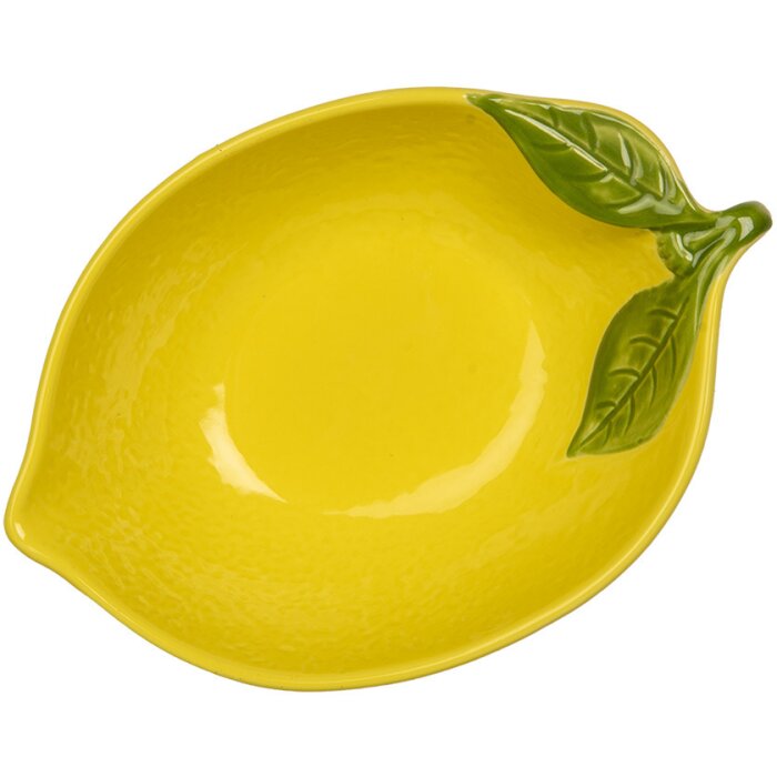 Clayre & Eef 6CEBO0084L Bol citron jaune 12x18x5 cm 225ml