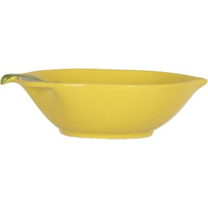 Clayre & Eef 6CEBO0084L Bol citron jaune 12x18x5 cm...