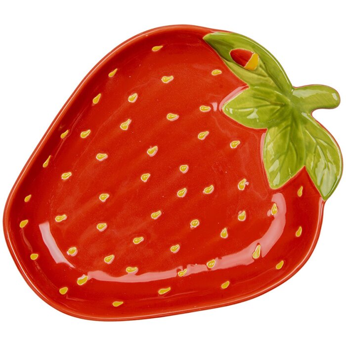 Clayre & Eef 6CEBO0085L Coupe en forme de fraise 23x18x3 cm