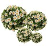 Clayre & Eef 6PL0324XS Boule décorative Fleur de marguerite artificielle Ø 12 cm