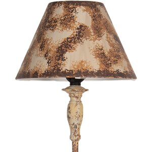 Clayre & Eef 5LMC0043 Lampe de table Ø22x71cm Fer antique Beige Marron E27 60W