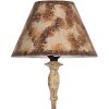 Clayre & Eef 5LMC0043 Lampe de table Ø22x71cm Fer antique Beige Marron E27 60W