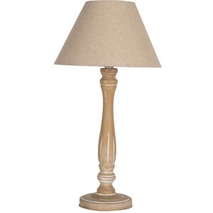 Clayre & Eef 6LMC0104 Lampe de table marron beige...