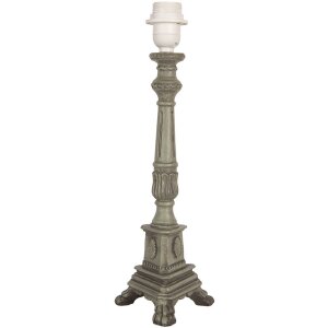 Clayre & Eef 6LMP795 Pied de lampe vert bois 14x14x42...