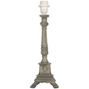 Clayre & Eef 6LMP795 Pied de lampe vert bois 14x14x42...