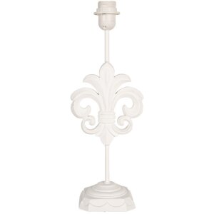 Clayre & Eef 6LMP796 Pied de lampe en bois blanc...