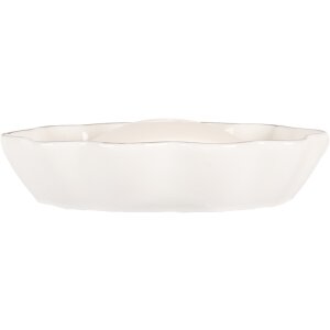 Clayre & Eef 6CE1984 Porte-savon Blanc Céramique 15x10x3 cm