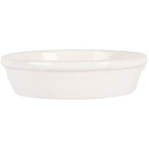 Clayre & Eef 6CE1987 Porte-savon Céramique Blanc Ø 13x3 cm