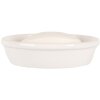 Clayre & Eef 6CE1987 Porte-savon Céramique Blanc Ø 13x3 cm