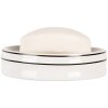 Clayre & Eef 6CE2003 Porte-savon Blanc Céramique Ø 12x3 cm