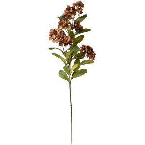 Clayre & Eef 6PL0343CH Décoration branche fleurs marron vert 18x10x70 cm