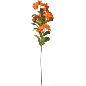 Clayre & Eef 6PL0344O Branche décorative Fleurs Orange Vert 17x14x70 cm