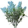 Clayre & Eef 6PL0351BL Décoration branche fleurs bleu vert 15x15x32 cm