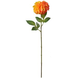 Clayre & Eef 6PL0353O Fleur artificielle orange vert...