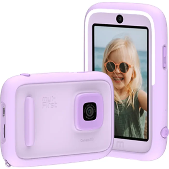 myFirst Camera 50 Lila 20MP 3.97 pouces écran tactile Full-HD vidéo antichoc TPU